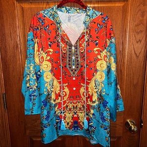 Vibrant Mislook poly tunic
